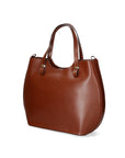 Egle Borsa a mano da donna Vera pelle 80046-MARRONE Chiara Ferretti