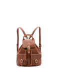 Zaino in vera pelle unisex Made in Italy 4030-MARRONE Alessia Firenze