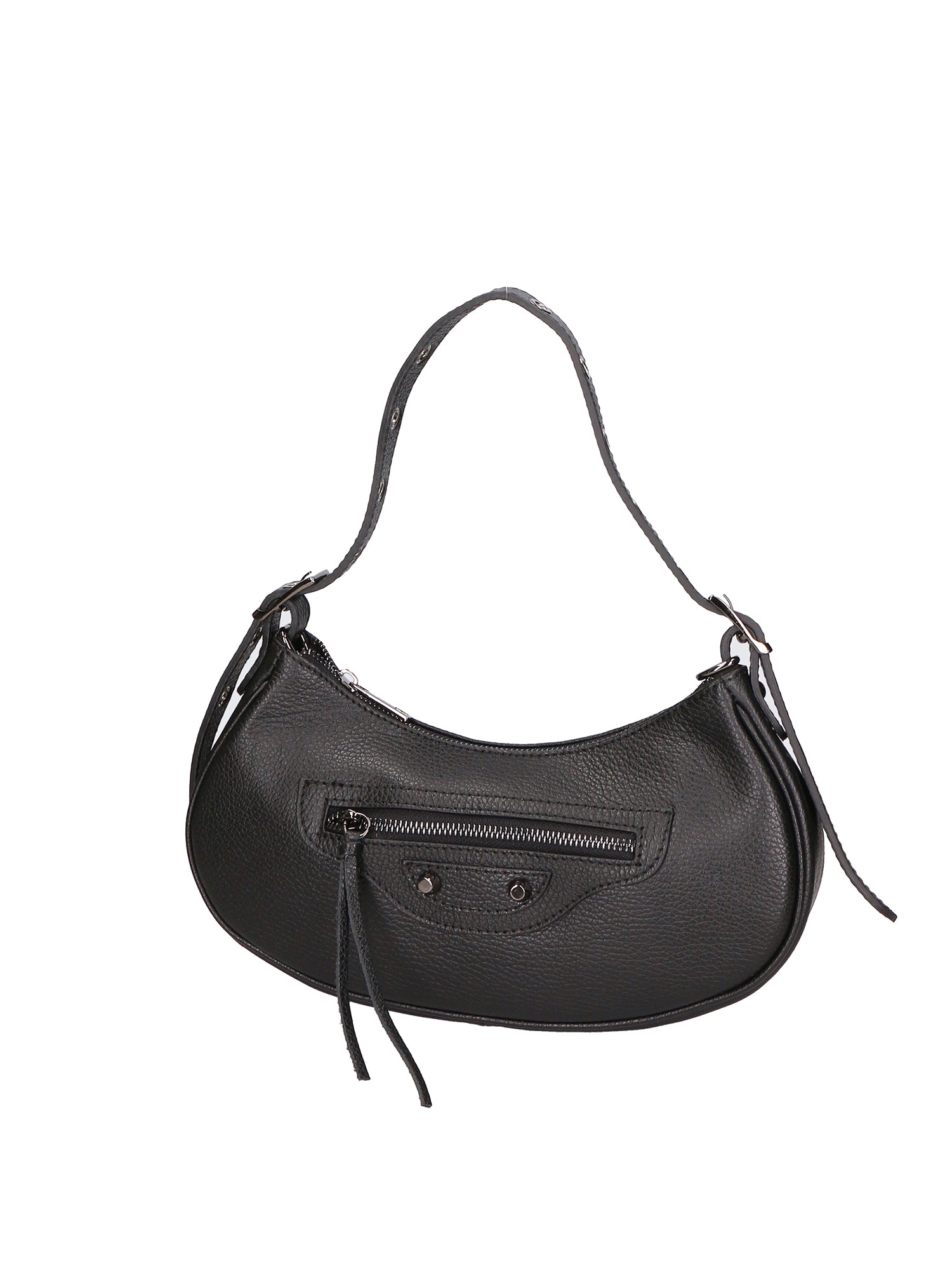 Loredana Borsa a spalla da donna Vera pelle 06548-NERO Chiara Ferretti