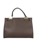 Nina Borsa a mano da donna 100% pelle 04263-D23 T.MORO DARK BROWN Chiara Ferretti