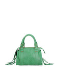 Erisia Borsa a spalla da donna Vera pelle 06091-026 VERDE ERBA Chiara Ferretti