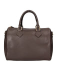 Aralia Borsa a bauletto da donna 100% pelle 5176-D23 T.MORO DARK BROWN Chiara Ferretti