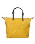Emerenziana Borsa a spalla da donna Vera pelle 80058-GIALLO Chiara Ferretti