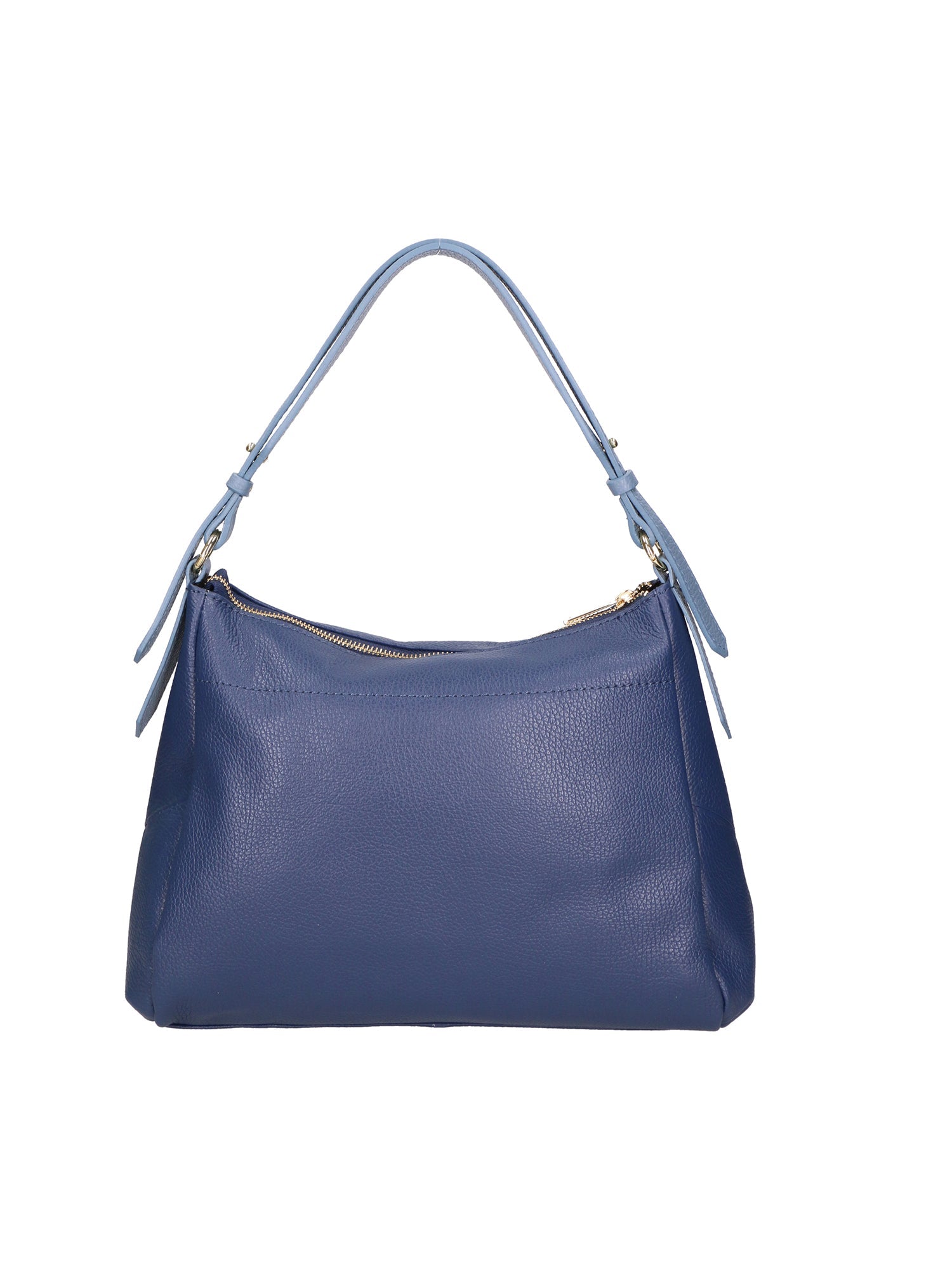 Vladimira Borsa a spalla da donna Vera pelle 06675-D24 BLU + D41 C.ZUCC. Chiara Ferretti