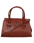 Fiona Borsa a mano da donna 100% pelle 9112-MARRONE BROWN Chiara Ferretti