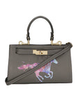 Noel Borsa a mano da donna Vera pelle 04265-D27 GRIGIO SCURO DARK GREY Chiara Ferretti