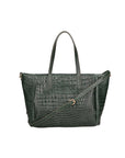 Lorella Borsa a spalla da donna Vera pelle croco 06499-017 VERDE BOTTIGLIA Chiara Ferretti