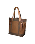 Maura Borsa a mano unisex Canvas e pelle ZG3012-FANGO TAUPE Chiara Ferretti