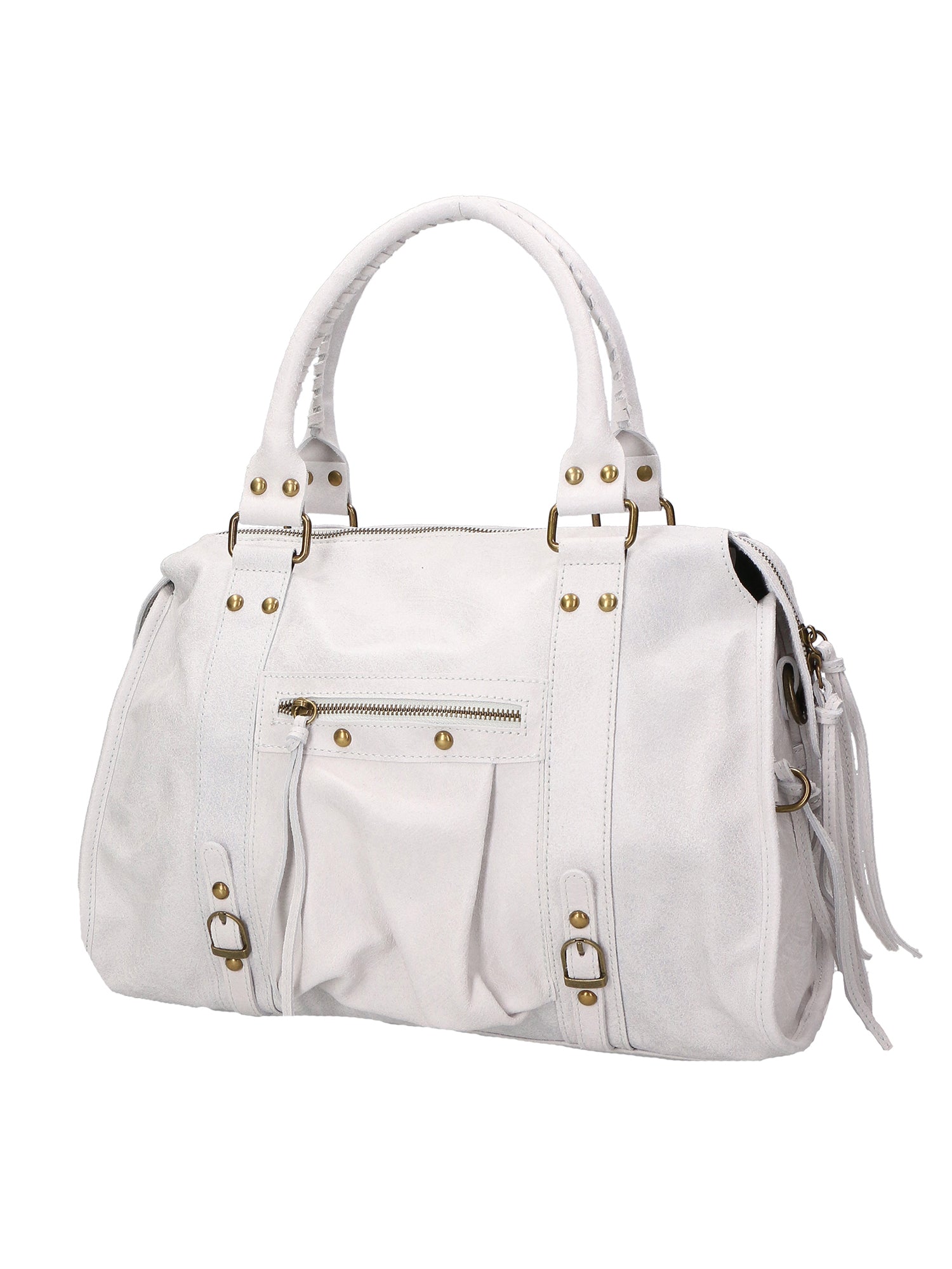 Elara Borsa a spalla da donna Vera pelle 06090-BIANCO Chiara Ferretti