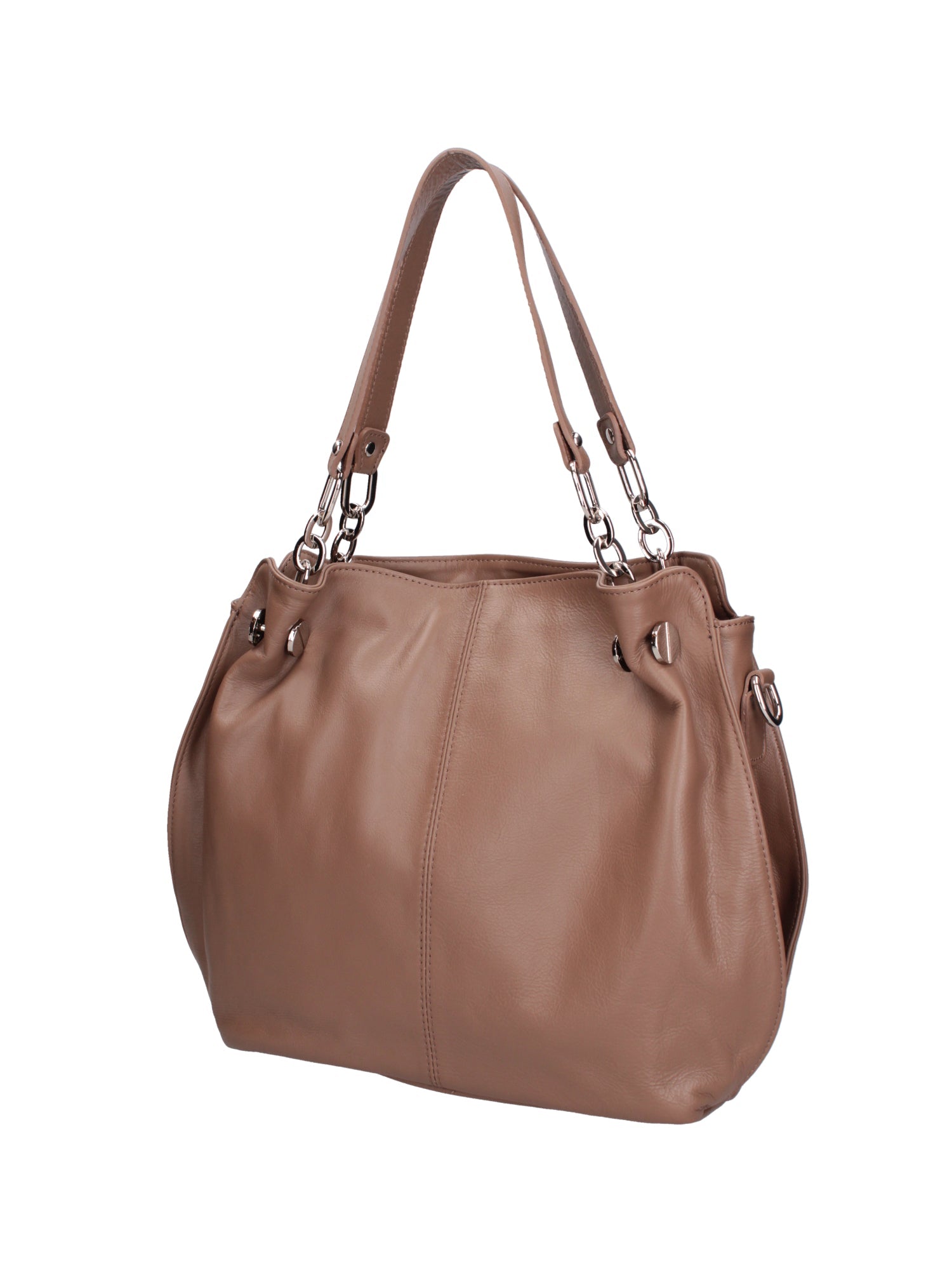 Ereba Borsa a mano da donna Made in Italy 100% pelle 3305-S40 TAUPE Chiara Ferretti