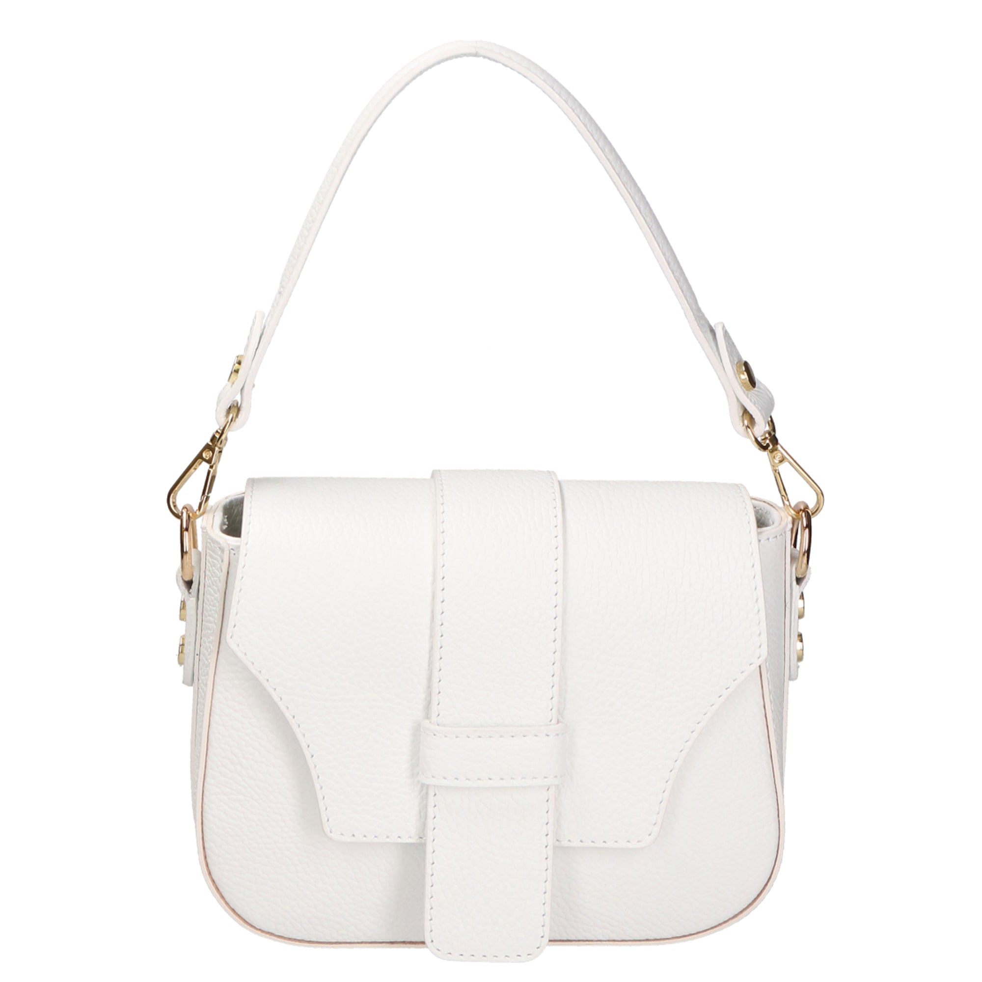 Ileana Borsa a spalla da donna Vera pelle 06282-BIANCO WHITE Chiara Ferretti