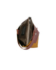 Ombretta Borsa a mano da donna Vera pelle 00643-C73+C36 MALVA+SENAPE MUSTARD Chiara Ferretti