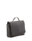 Borsa a mano unisex in vera pelle Made in Italy 4576-NERO Alessia Firenze