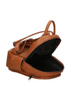 Vida 06522-D17 CUOIO SCURO Zaino da donna in vera pelle DARK COGNAC Chiara Ferretti