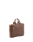 Borsa a mano unisex in vera pelle Made in Italy 4317-TESTA DI MORO Alessia Firenze