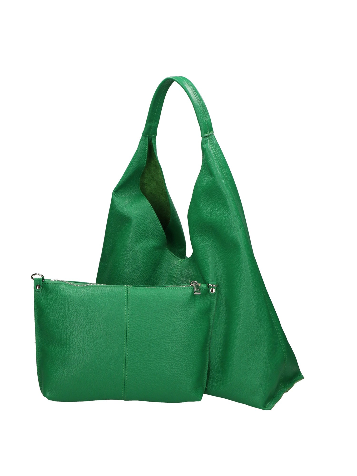 Ginger Borsa a spalla da donna Vera pelle 05788-D47 VERDE MELA Chiara Ferretti