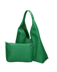 Ginger Borsa a spalla da donna Vera pelle 05788-D47 VERDE MELA Chiara Ferretti