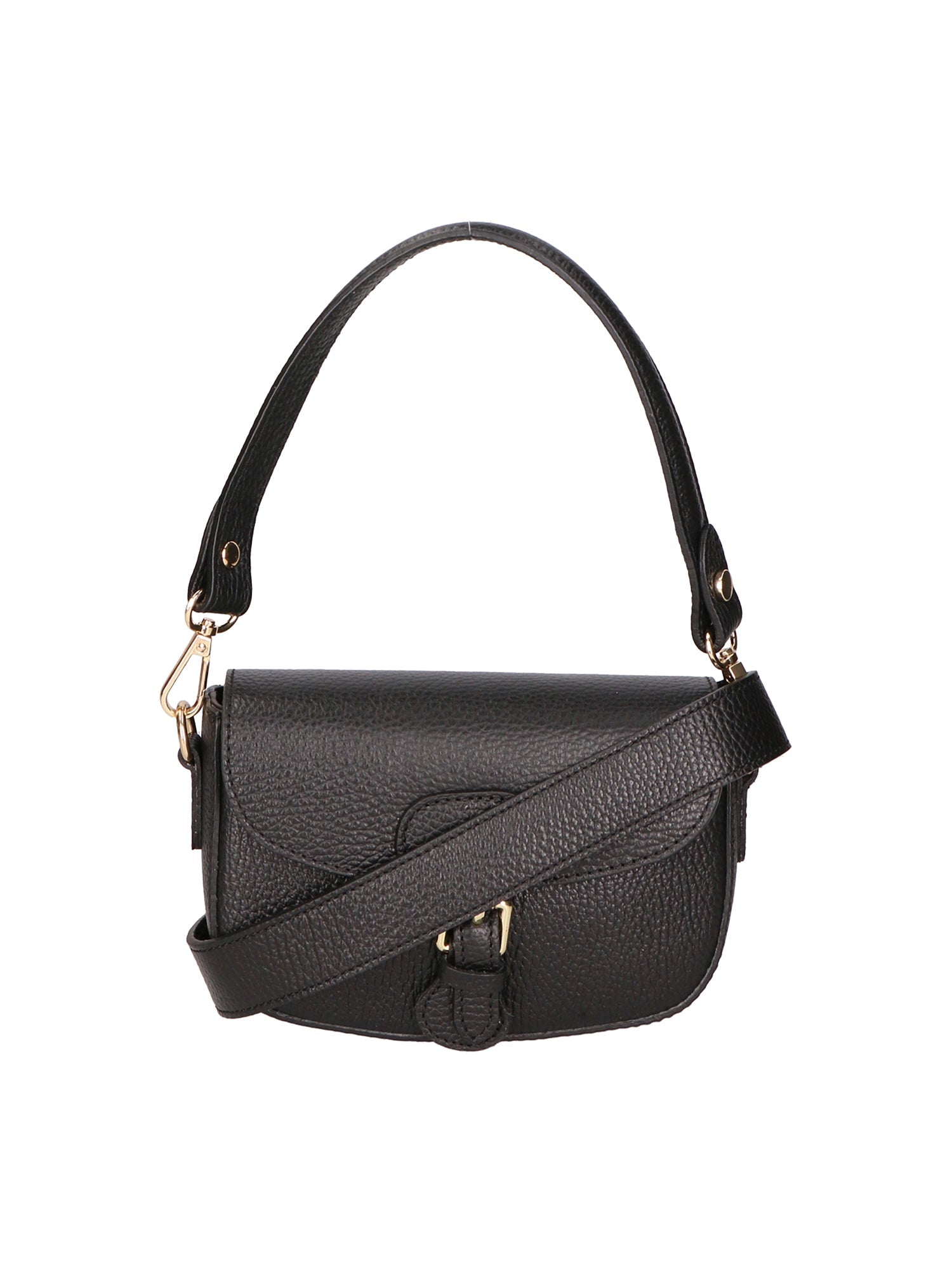 Viktoria Borsa a spalla da donna Vera pelle 06526-D28 NERO Chiara Ferretti