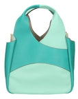 Iside Borsa a mano da donna 100% pelle 05793-D80 ACQUA + D30 SMERALDO Chiara Ferretti