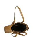 Farah Borsa a mano da donna 100% pelle 9055-TAUPE Chiara Ferretti