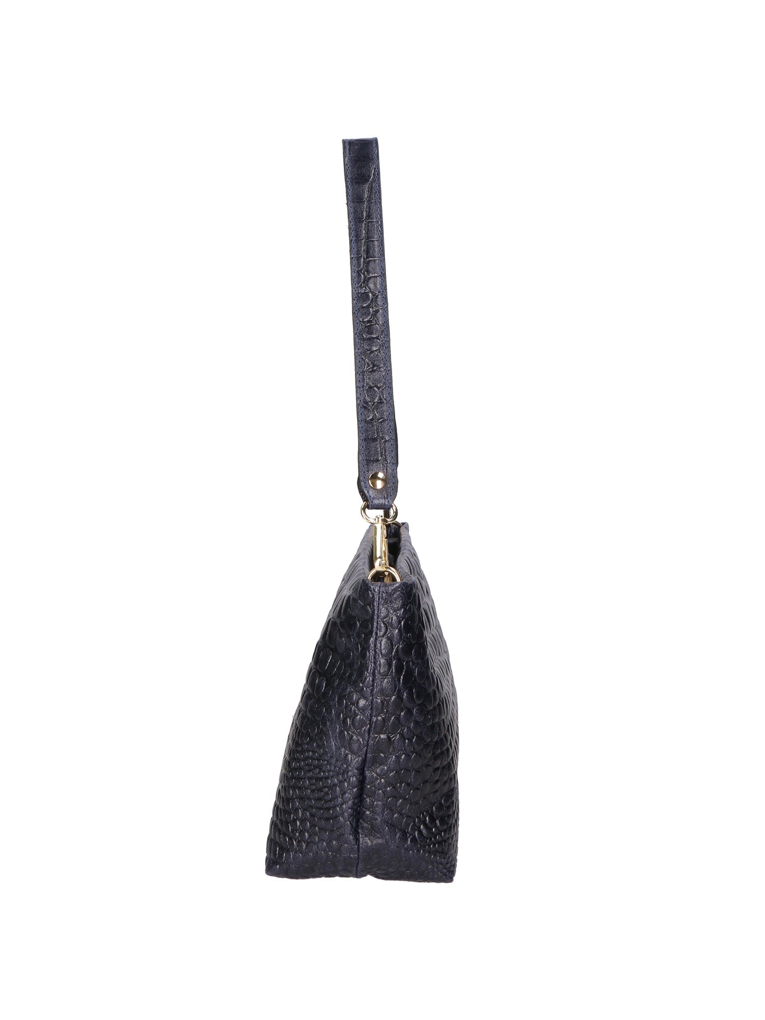 Lorelei Borsa a spalla da donna Vera pelle croco 06498-013 BLU NAVY Chiara Ferretti
