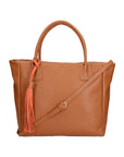 Verdiana Borsa a mano da donna Vera Pelle 06505-D17 CUOIO SCURO Chiara Ferretti