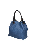 Araminta Borsa Shopper da donna Vera Pelle 80047-012 BLU JEANS Chiara Ferretti