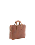 Borsa a mano unisex in vera pelle Made in Italy 4410-MARRONE Alessia Firenze