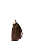 Borsa a mano unisex vera pelle Made in Italy 4015-TESTA DI MORO Alessia Firenze