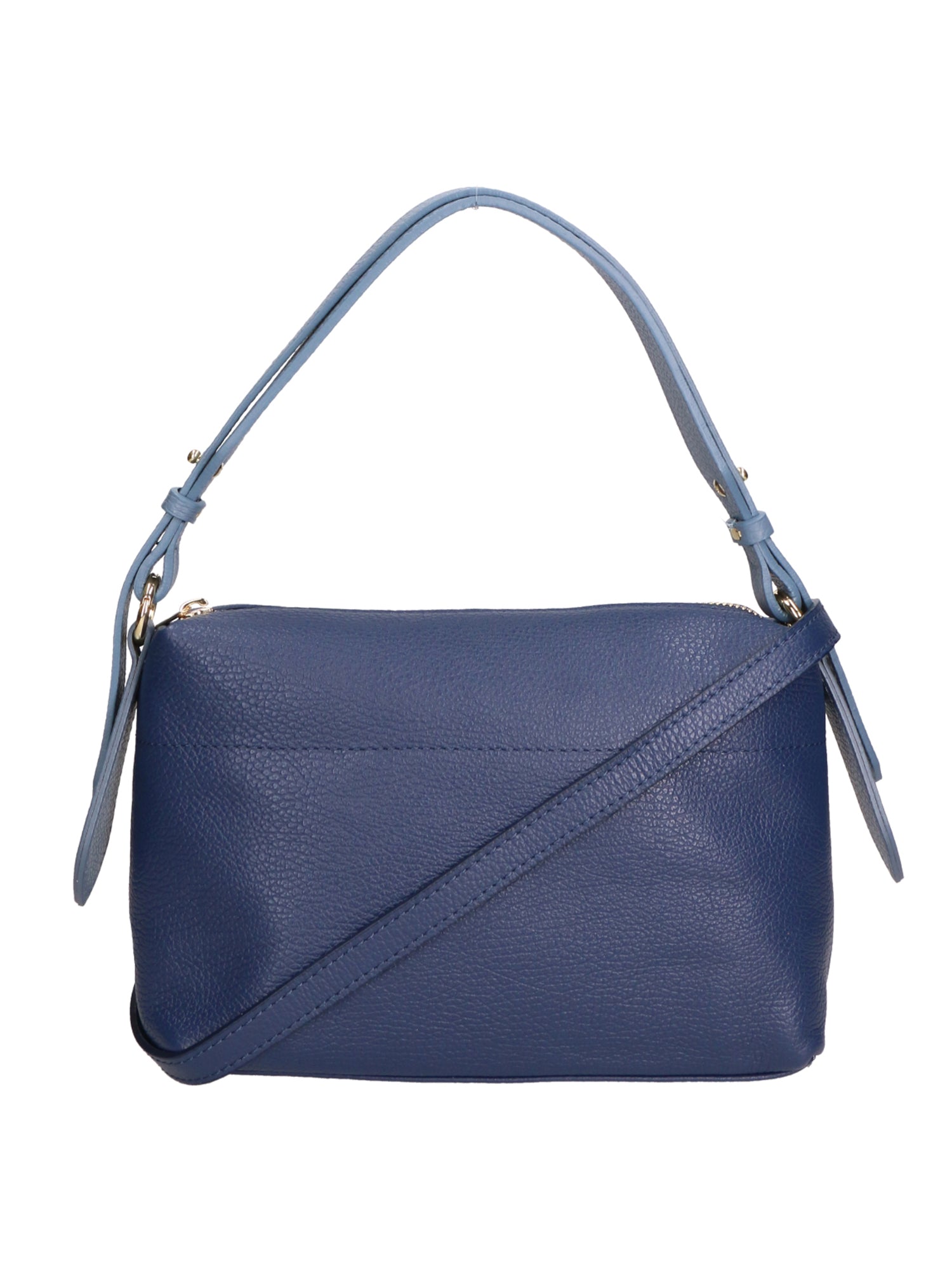 Vivienne Borsa a spalla da donna Vera pelle 06674-D24 BLU + D41 C.ZUCC. Chiara Ferretti