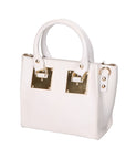 Vera pelle 1143-BIANCO Borsa a mano da donna Elysia Pro Chiara Ferretti
