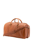 Borsa da viaggio unisex vera pelle 100% cotone 4038-MIELE Alessia Firenze