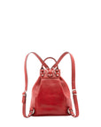 Zaino in vera pelle unisex Made in Italy 4030-ROSSO Alessia Firenze