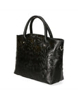 Enza Damenhandtasche aus echtem Leder, hergestellt in Italien, 27 x 32 x 13 cm