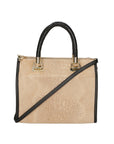 Edna Borsa a bauletto da donna Pelle e camoscio stampato croco 80044-009 TAUPE SCURO Chiara Ferretti