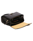 Faye Damen-Schultertasche aus echtem Leder, hergestellt in Italien, 18 x 13 x 5 cm