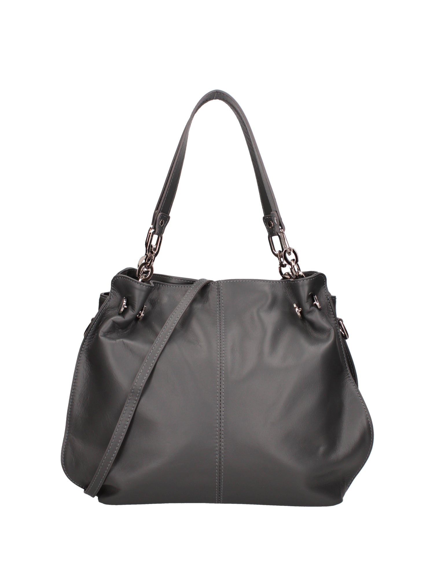 Ereba Borsa a mano da donna Made in Italy 100% pelle 3305-S27 CENERE Chiara Ferretti