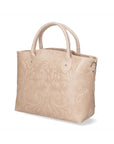 Enza Damenhandtasche aus echtem Leder, hergestellt in Italien, 27 x 32 x 13 cm