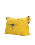 Embera Elite Borsa a tracolla donna Vera pelle scamosciata 8650-GIALLO Chiara Ferretti