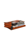 Ivo Unisex-Arbeitstasche aus echtem Leder, hergestellt in Italien, 28 x 37,5 x 9 cm