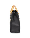 Eterea Borsa a mano da donna Misto pelle e tessuto 05097-142+D28 NERO Chiara Ferretti