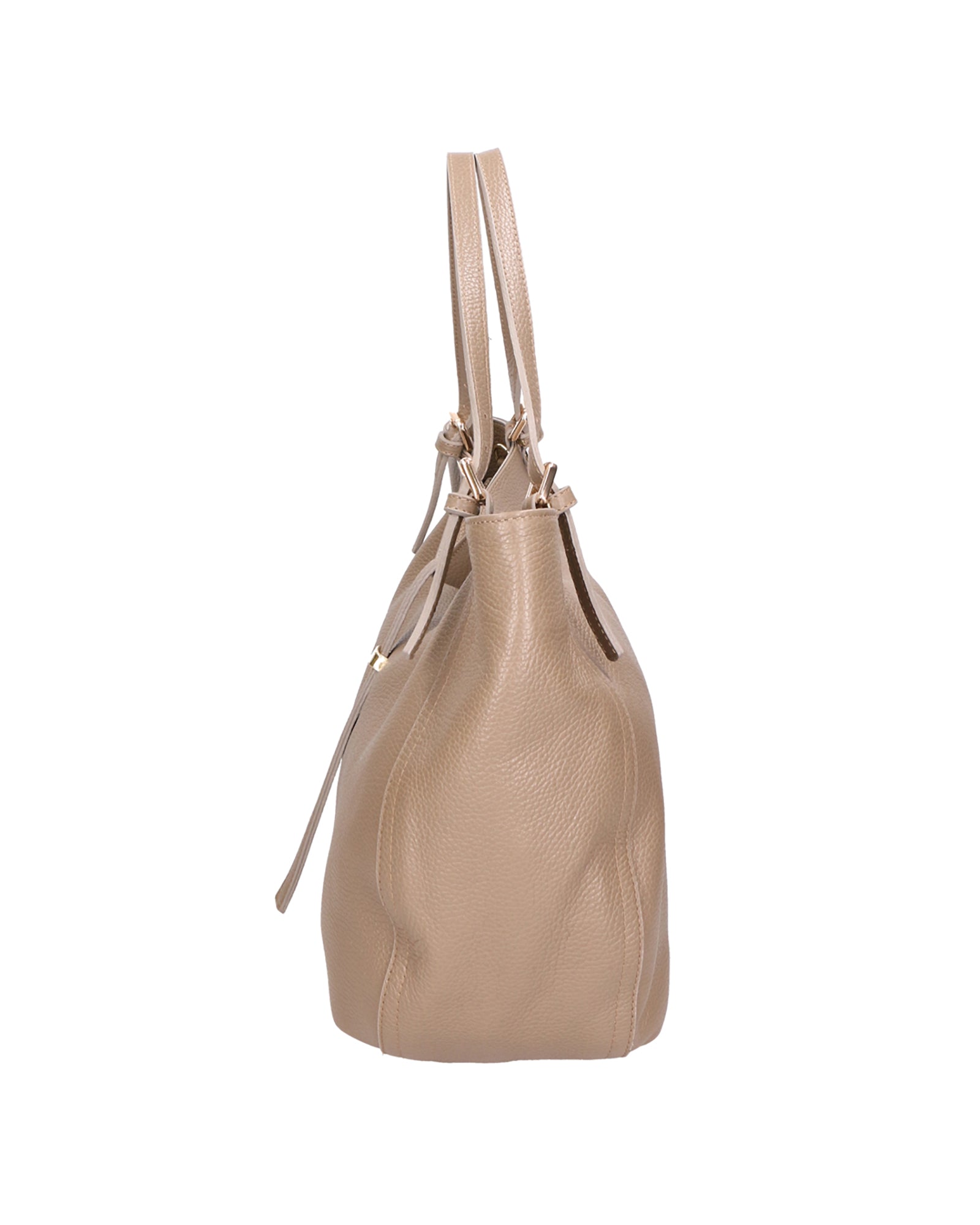 Sirma Borsa a mano da donna Vera pelle 06518-D40 TAUPE Chiara Ferretti