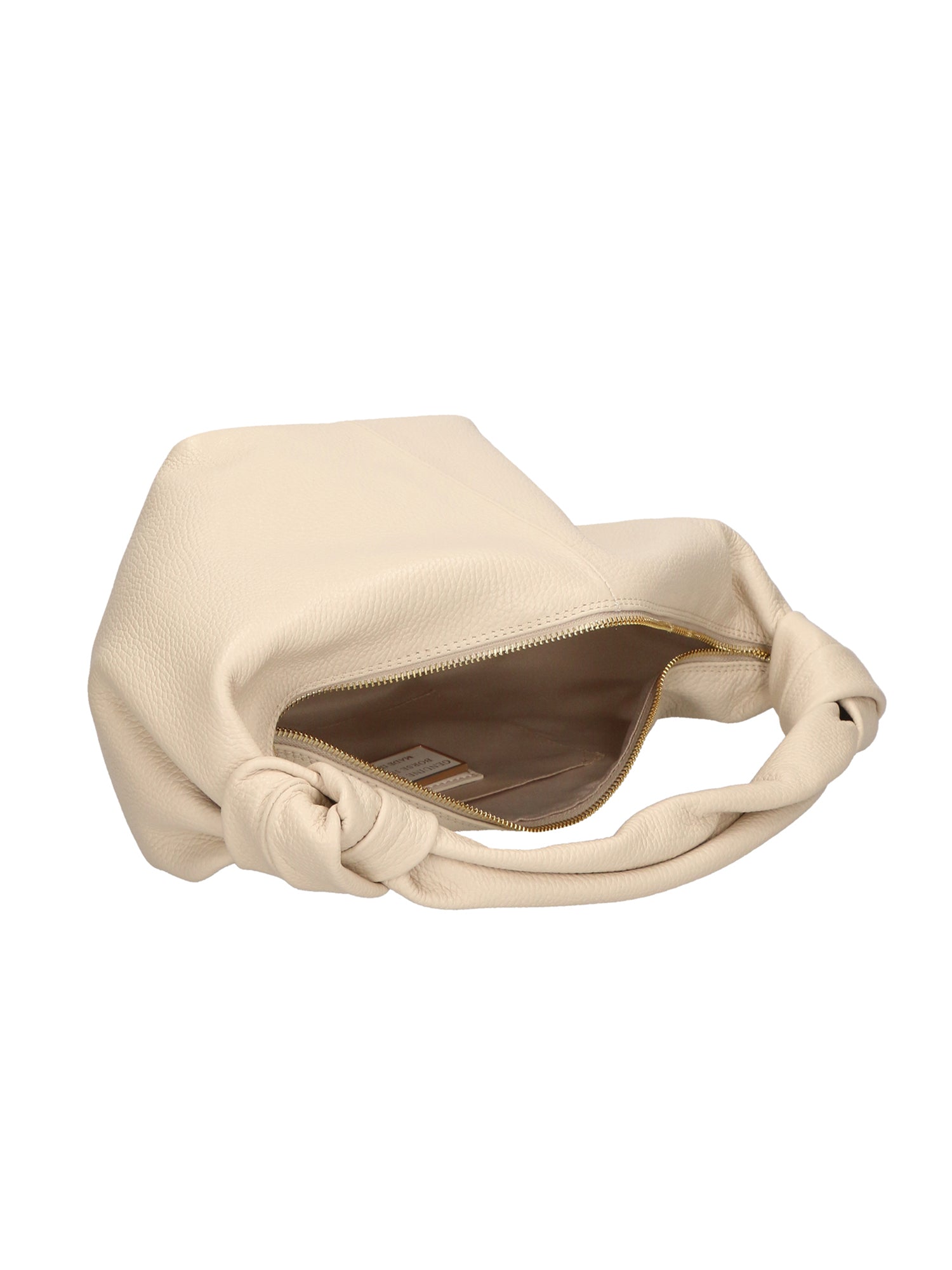 Lunaria Borsa a spalla da donna Vera pelle 06007-D37 LATTE MILK Chiara Ferretti