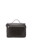 Borsa a mano unisex in vera pelle Made in Italy 4576-NERO Alessia Firenze