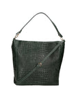 Valtera Damen-Schultertasche aus echtem Leder, hergestellt in Italien, 32 x 31 x 15 cm