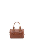 Borsa a bauletto unisex in vera pelle 100% cotone 4528-MARRONE Alessia Firenze