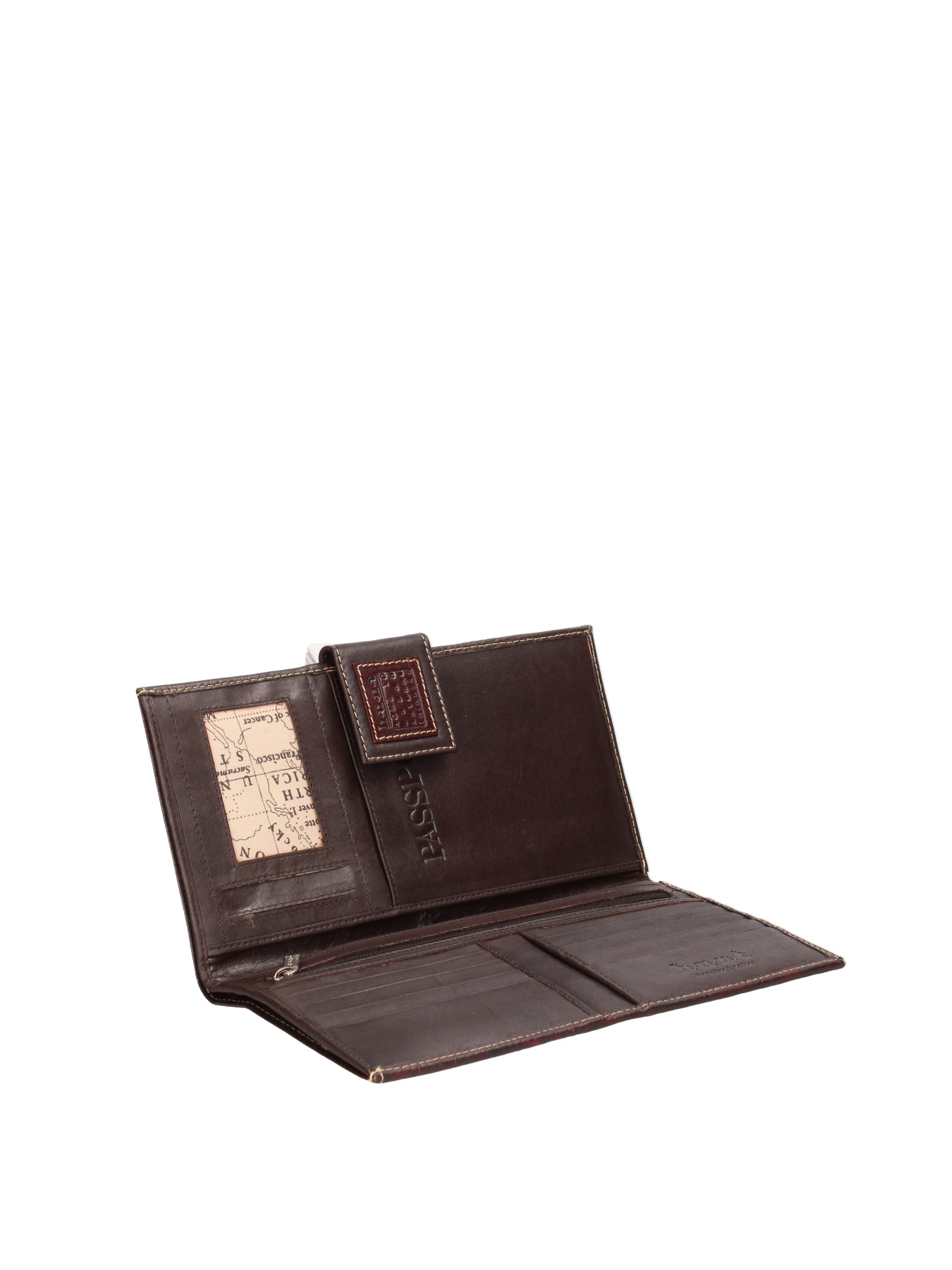 Aethel T000691-MOGANO Portafoglio unisex in vera pelle Chiara Ferretti