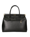 Federica Borsa a mano da donna Vera pelle 9106-NERO BLACK Chiara Ferretti