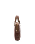 Borsa a mano unisex in vera pelle Made in Italy 4540-TESTA DI MORO Alessia Firenze