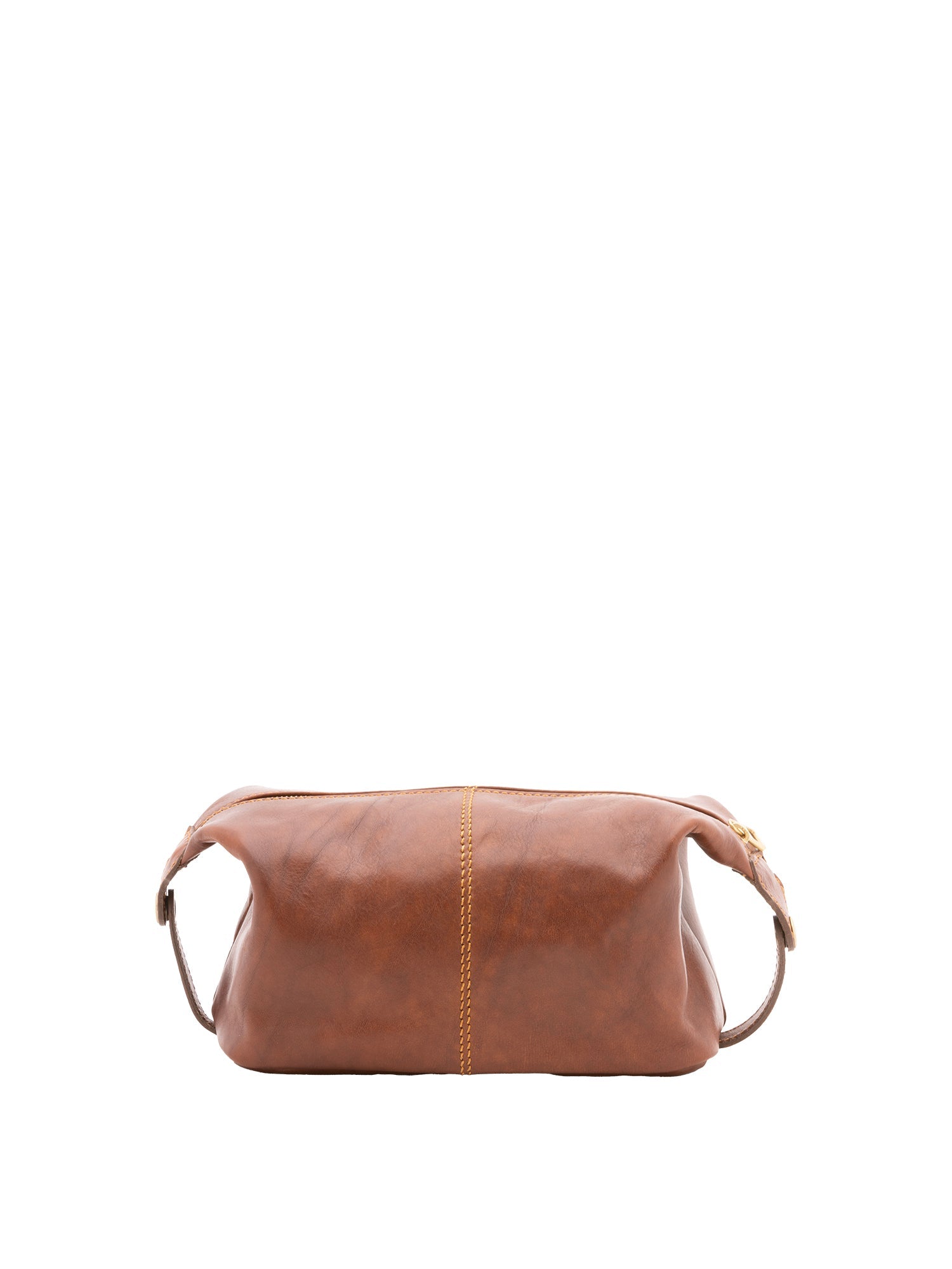 Pochette unisex in vera pelle Made in Italy 4404-MARRONE Alessia Firenze